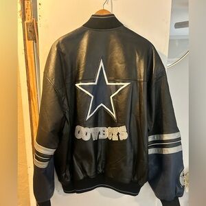 Dallas Cowboys Vintage Leather Jacket, size XL